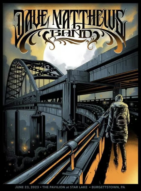2023 Dave Matthews Band official show poster